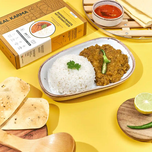 Baingan Bharta with Basmati Rice
