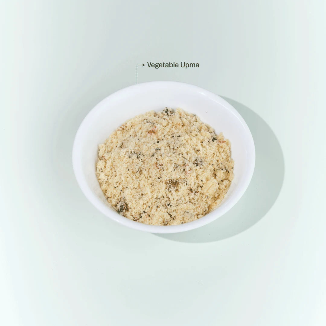 Vegetable Upma with Sambhar